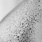 Sweat on skin in black and white